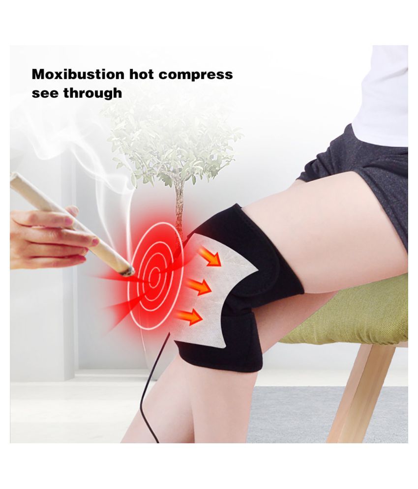 Heated Knee Brace Wrap Support Therapeutic Electric Heating Pad Massage