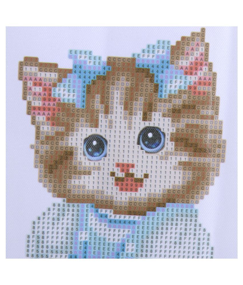 5D DIY Full Drill Diamond Painting Cute Cat Cross Stitch Embroidery Mosaic #Cr 