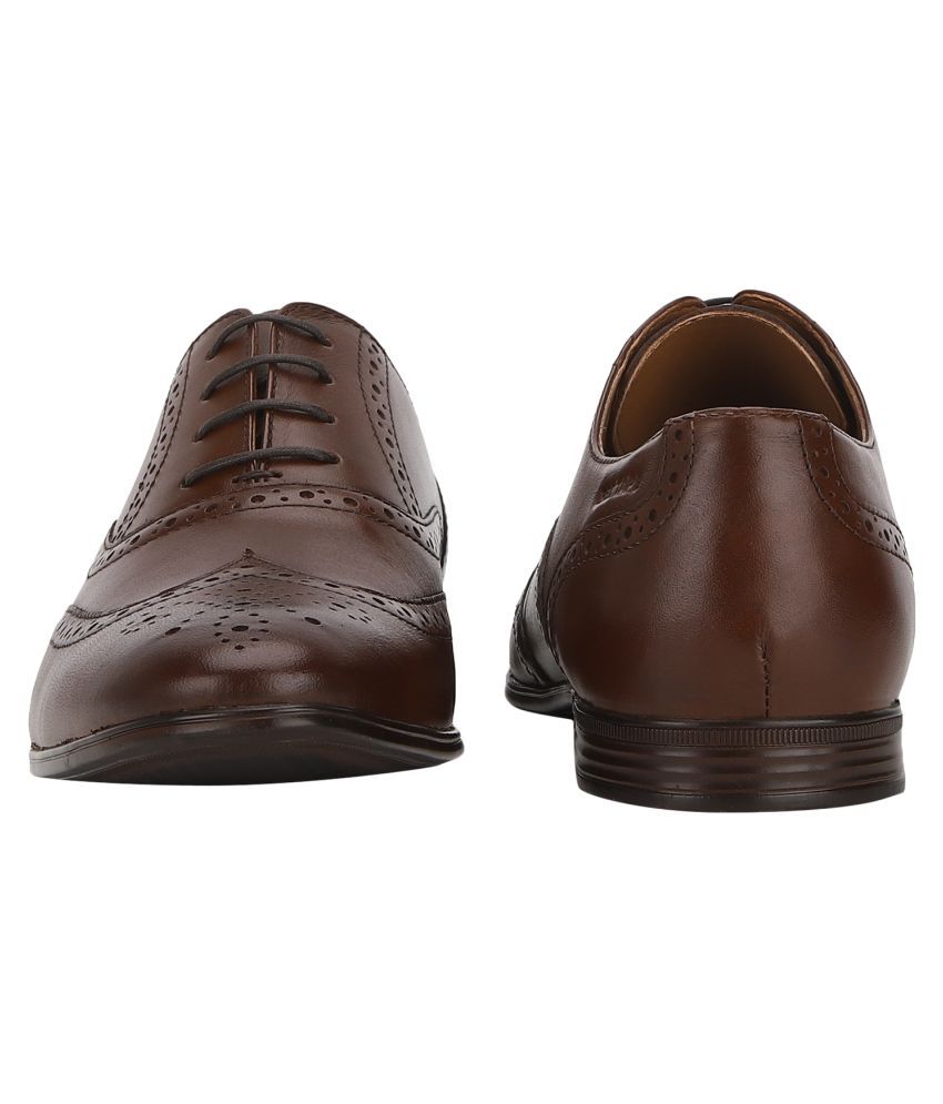Red Tape Brogue Genuine Leather Brown 