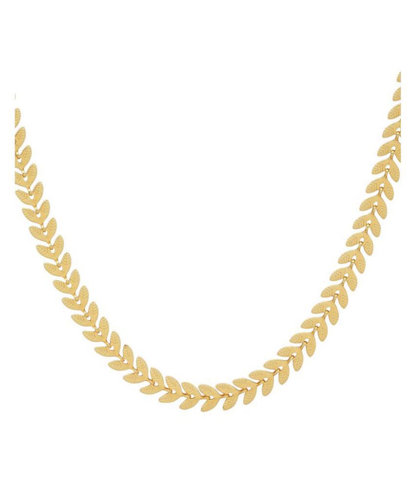     			22 carat Gold Plated Latest Design Chain in brass for women & Girls