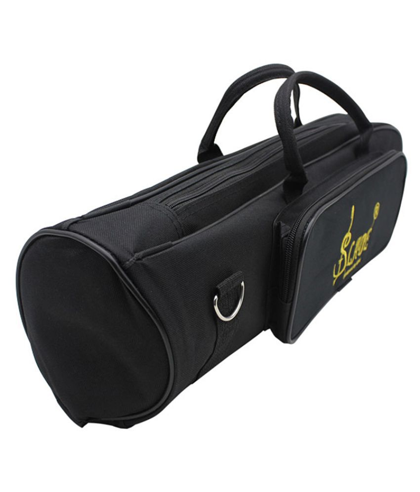 Andoer 600D Water-resistant Gig Bag Box Backpack Oxford Cloth for Trumpet with Adjustable Dual Shoulder Strap Pocket Foam Cotton Padded
