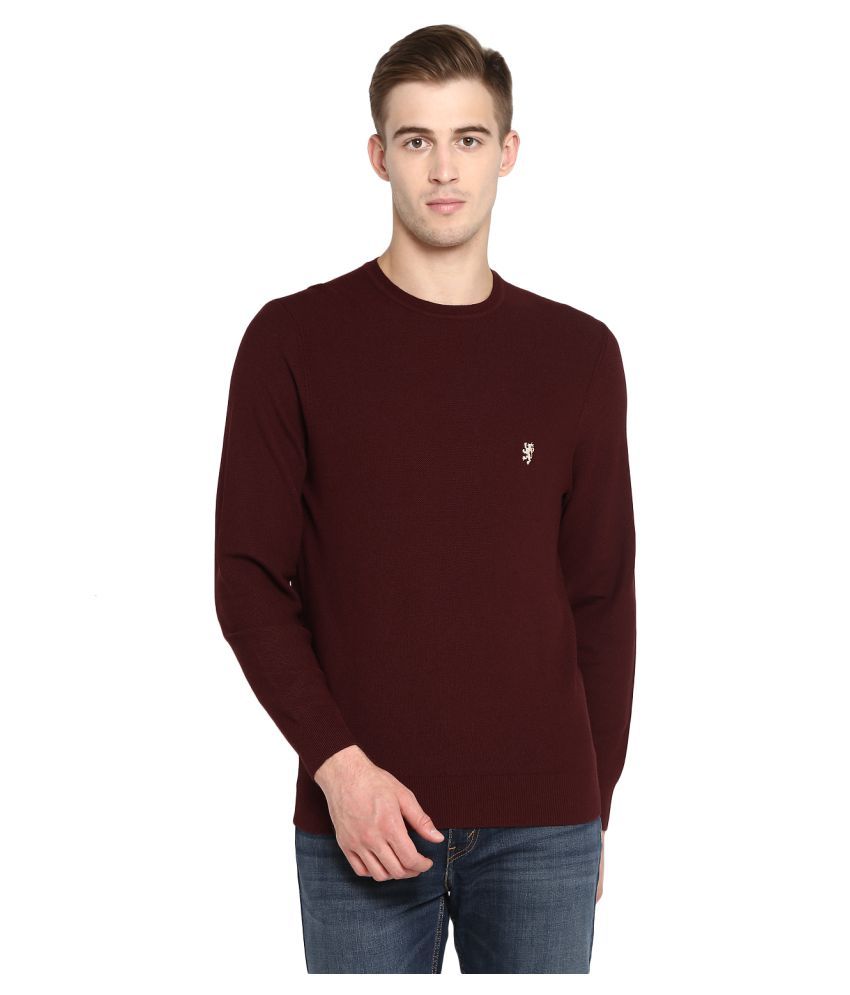 maroon colour sweater