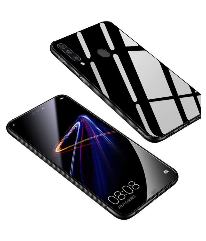 Vivo U10 Mirror Back Covers Kovado Black 360 Luxurious Toughened Glass Back Case Plain Back Covers Online At Low Prices Snapdeal India