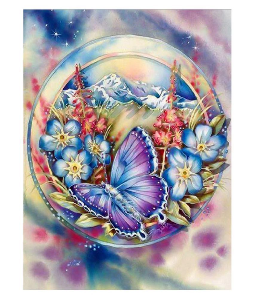 Cross Stitch DIY 5D Room Diamond Painting Butterfly Embroidery Craft Decor N3