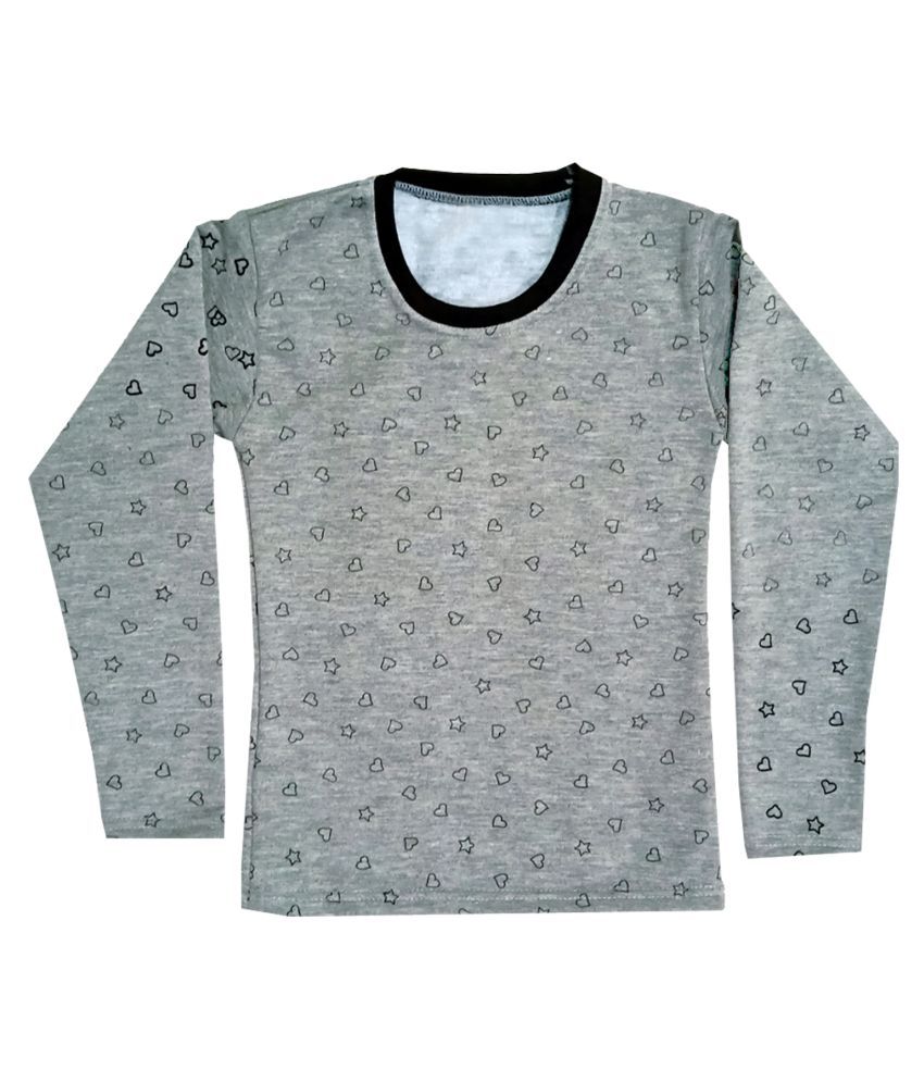 KAYU Girls Winterwear Thermal Tops and Fleece Warm T-Shirts (Pack of 3 ...