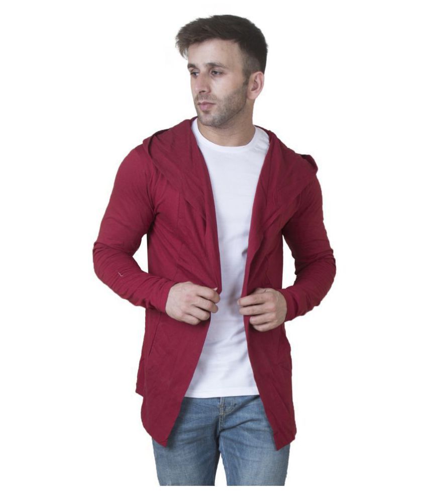 maroon hooded sweater