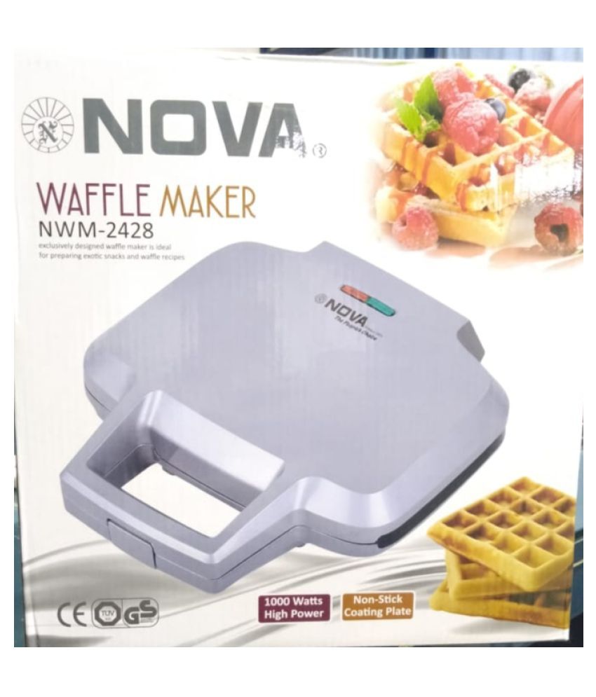 NOVA NWM2428 1000 Watts Waffle Maker Price in India Buy NOVA NWM