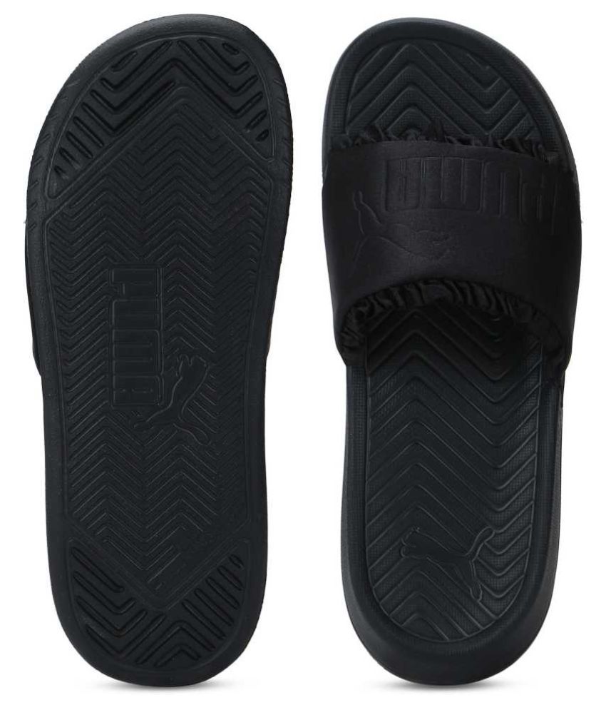 black enclosed sandals