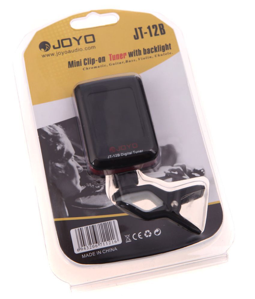 JT-01 Portable Mini LCD Display Chromatic Clip-On Tuner for Acoustic Guitar Bass Violin Ukulele Musical Instrument