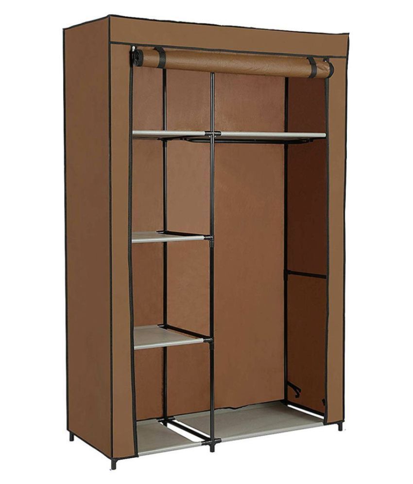 EZ Life Storage Wardrobe (105 cm x 45 cm x 170 cm) - Stainless Steet ...