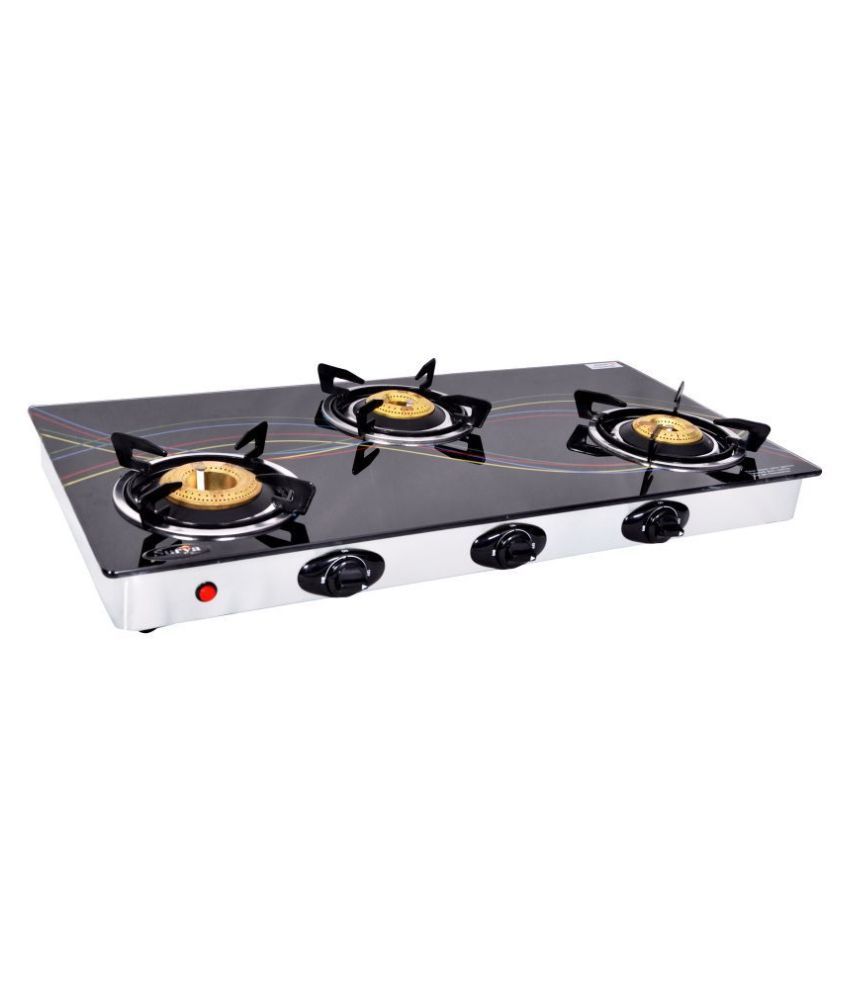 Surya Care SCGLS304 3 Burner Manual Gas Stove Price in India Buy