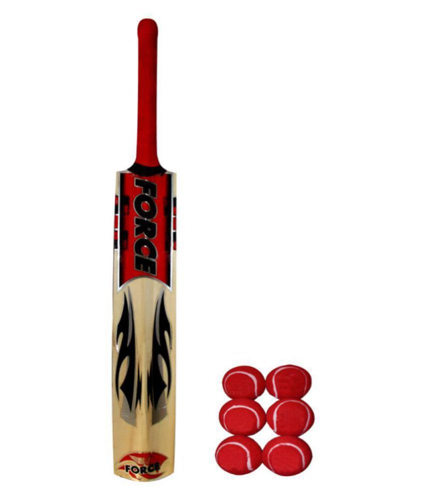 Force Popular Willow Bat With 6 Balls Buy Online at Best Price on Snapdeal