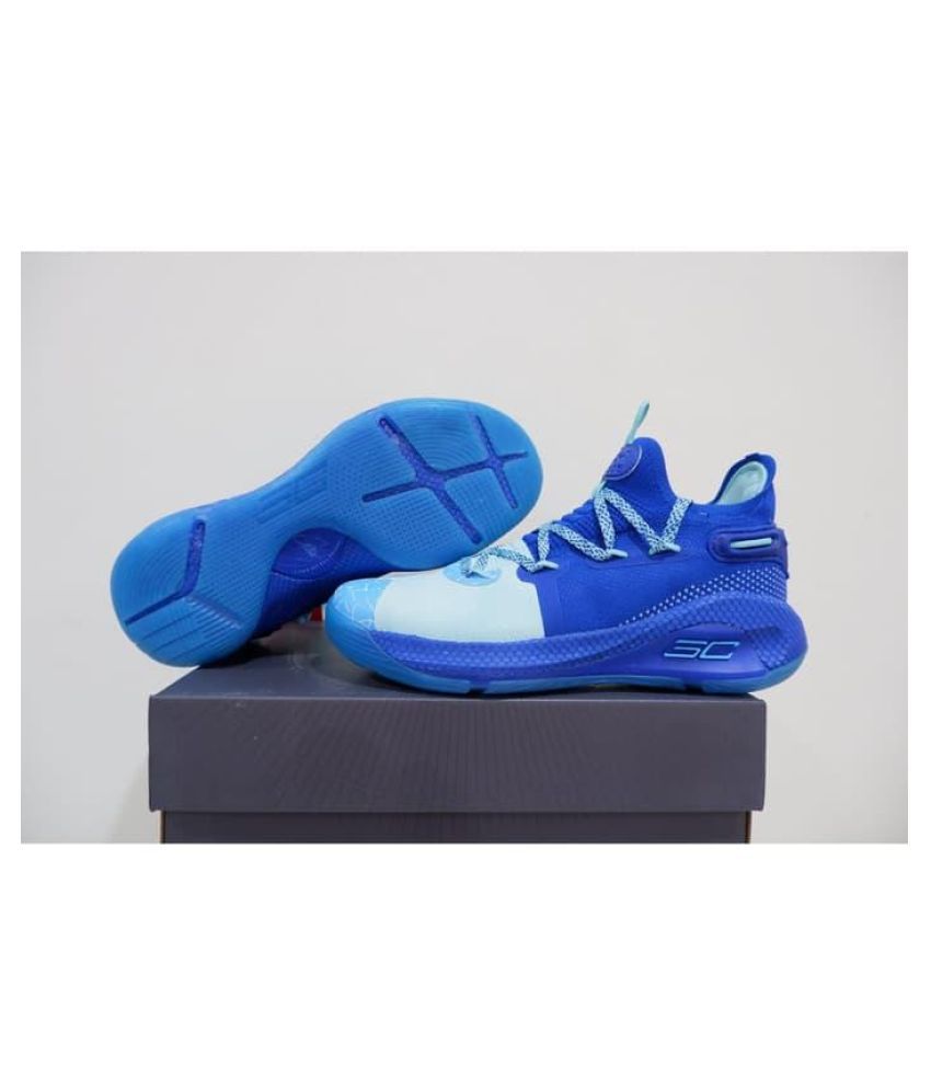 UNDER ARMOUR CURRY 6 LOW BREAKTHROUGH Sky Blue Basketball Shoes - Buy ...