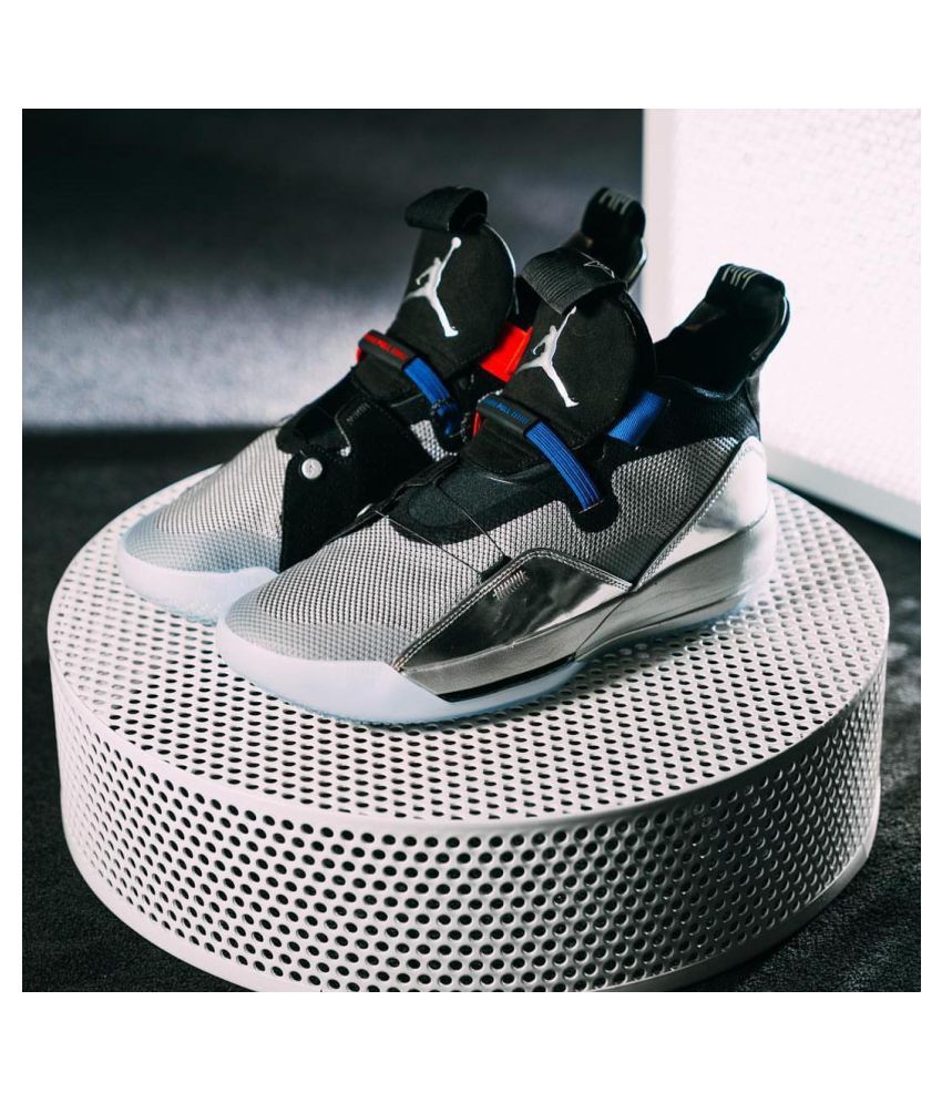 jordan 33 silver and black