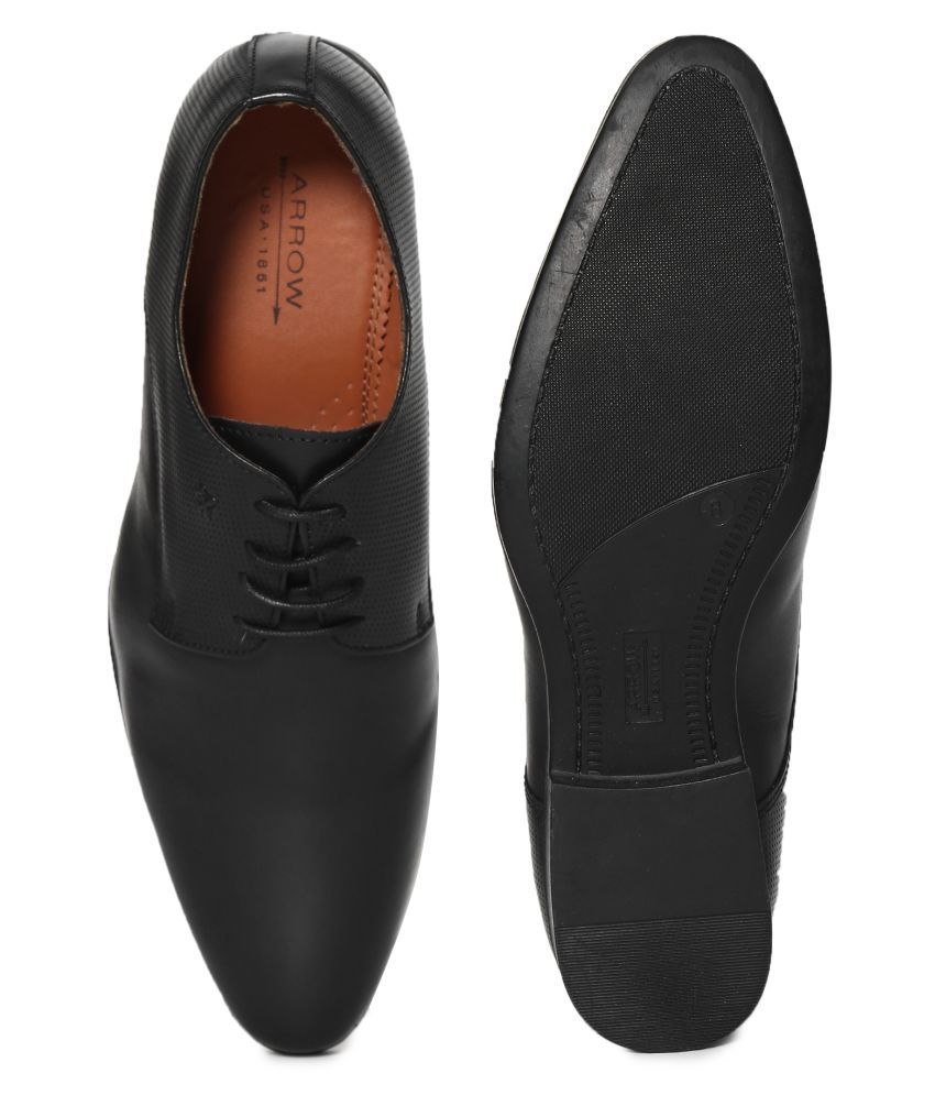 Arrow Office Genuine Leather Black Formal Shoes Price in India- Buy ...