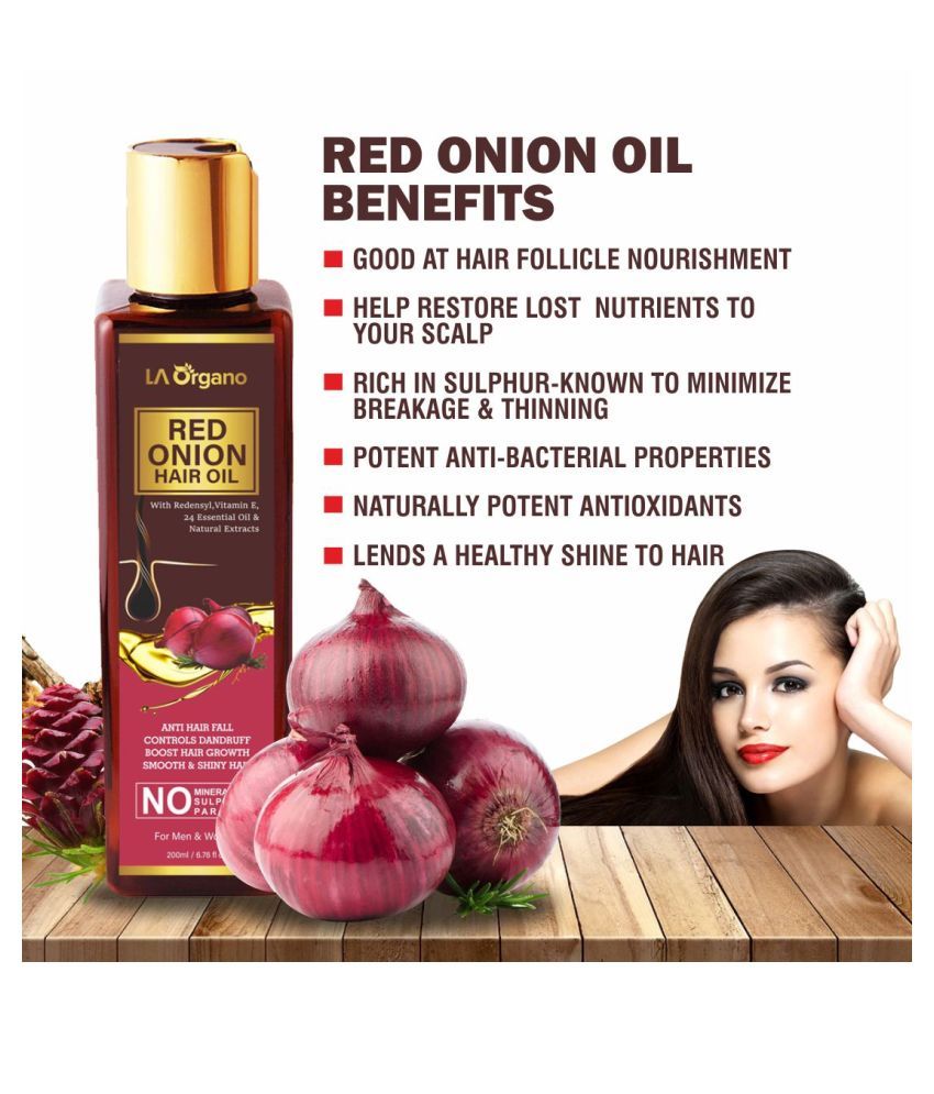 La Organo Red Onion Oil For Hair Growth 200 Ml Buy La Organo Red