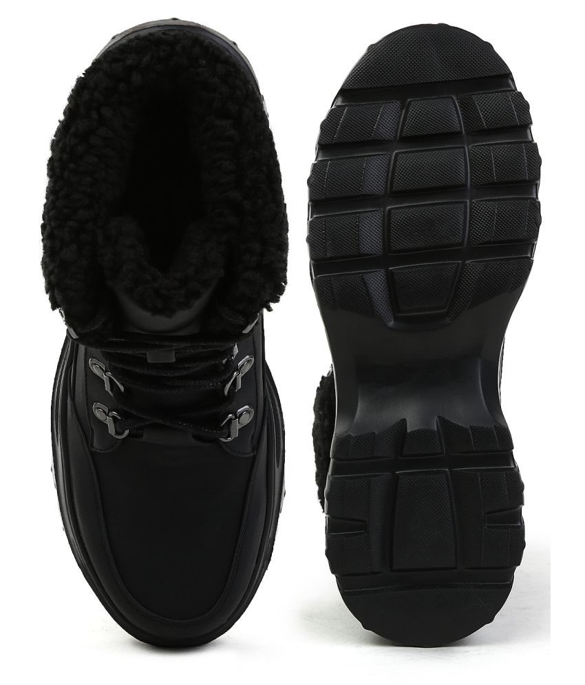 london rag solid black sneakers