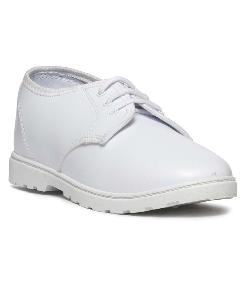 Boys White School Shoes