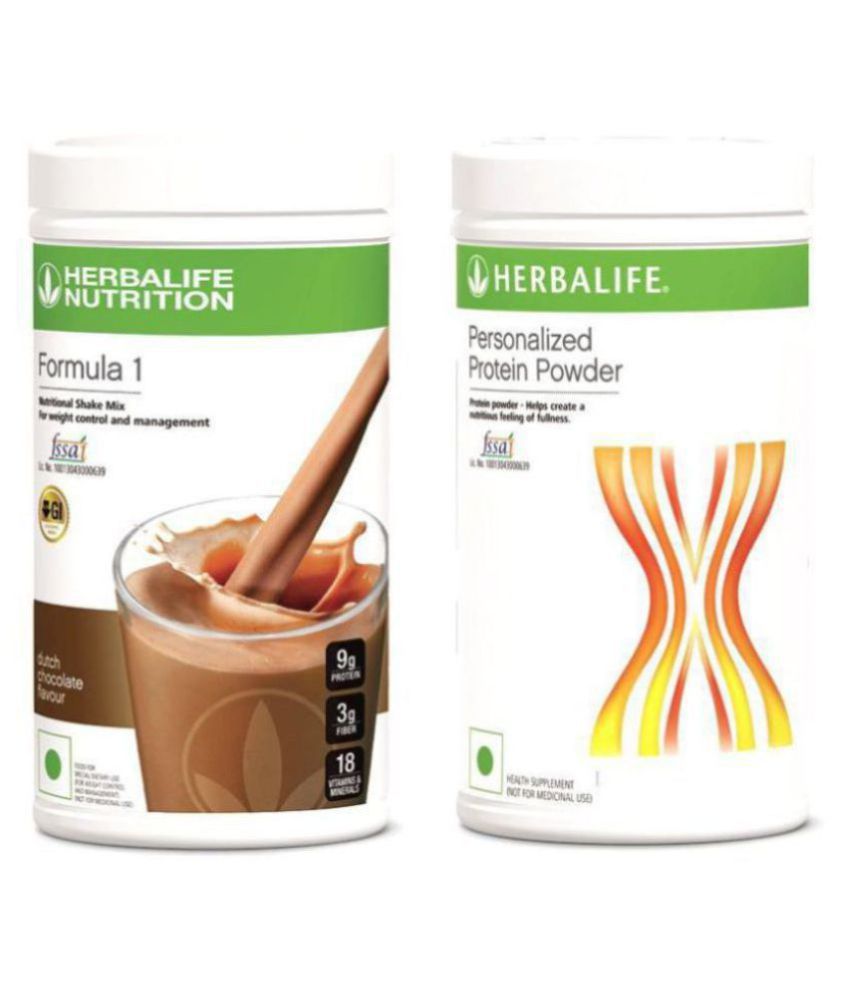     			Herbalife Personalized Protein Powder 400 gm +Formula 1 Nutritional Chocolate Shake for Weight Loss - 500 gm Pack of 2