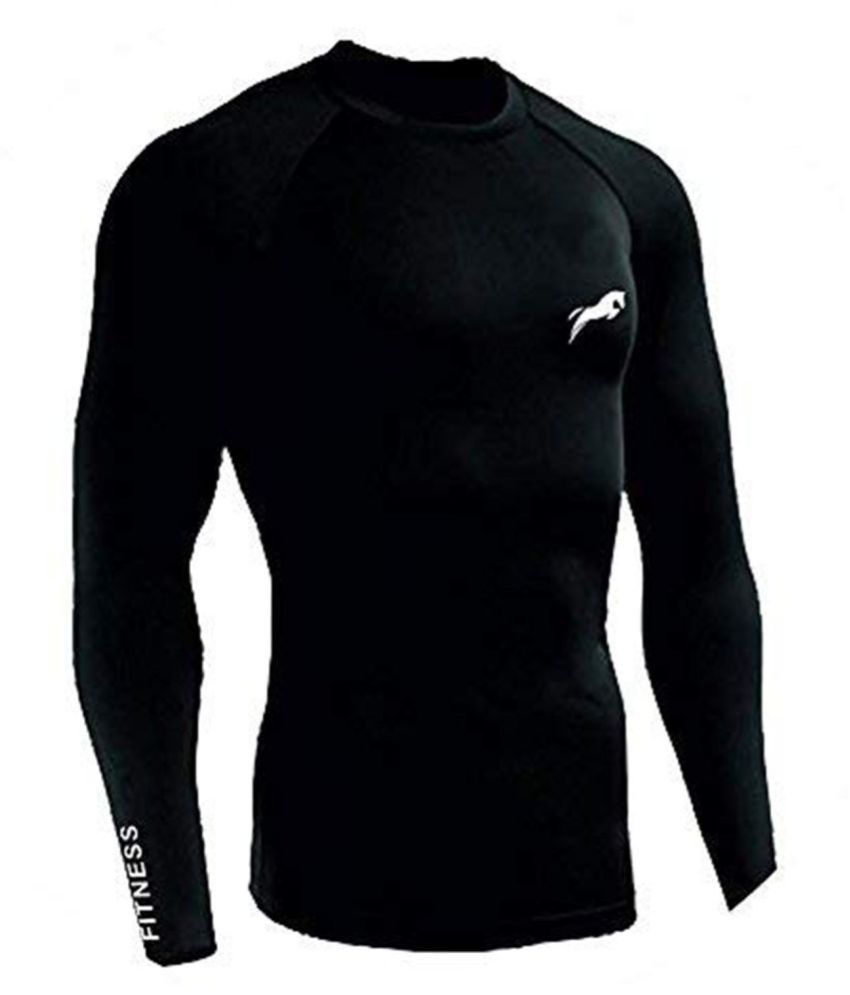     			Just Rider Compression Top Full Sleeve Plain Athletic Fit Multi Sports Cycling, Cricket, Football, Badminton, Gym, Fitness & Other Outdoor Inner Wear