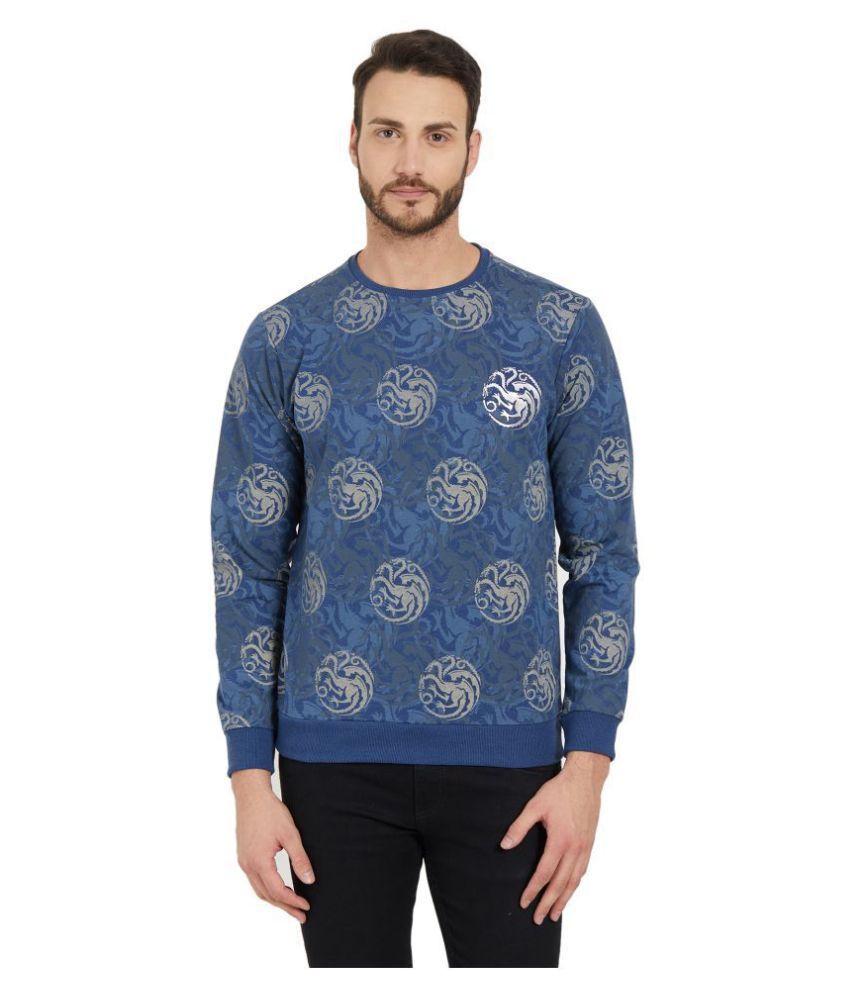 Status Quo Blue Round Sweatshirt