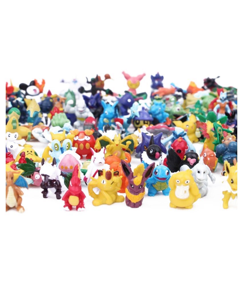 generic 1 complete set pokemon action figures multicolor 144pcs