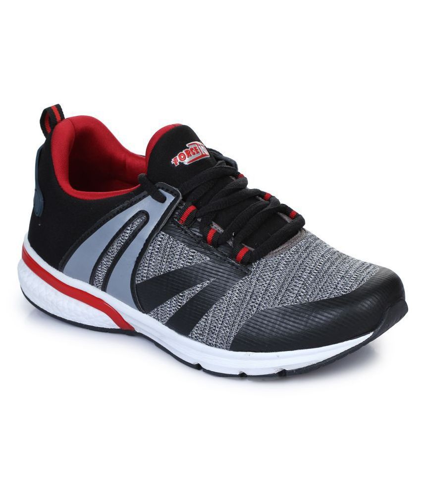 FORCE 10 By Liberty Black Men's Sports Running Shoes - Buy FORCE 10 By ...