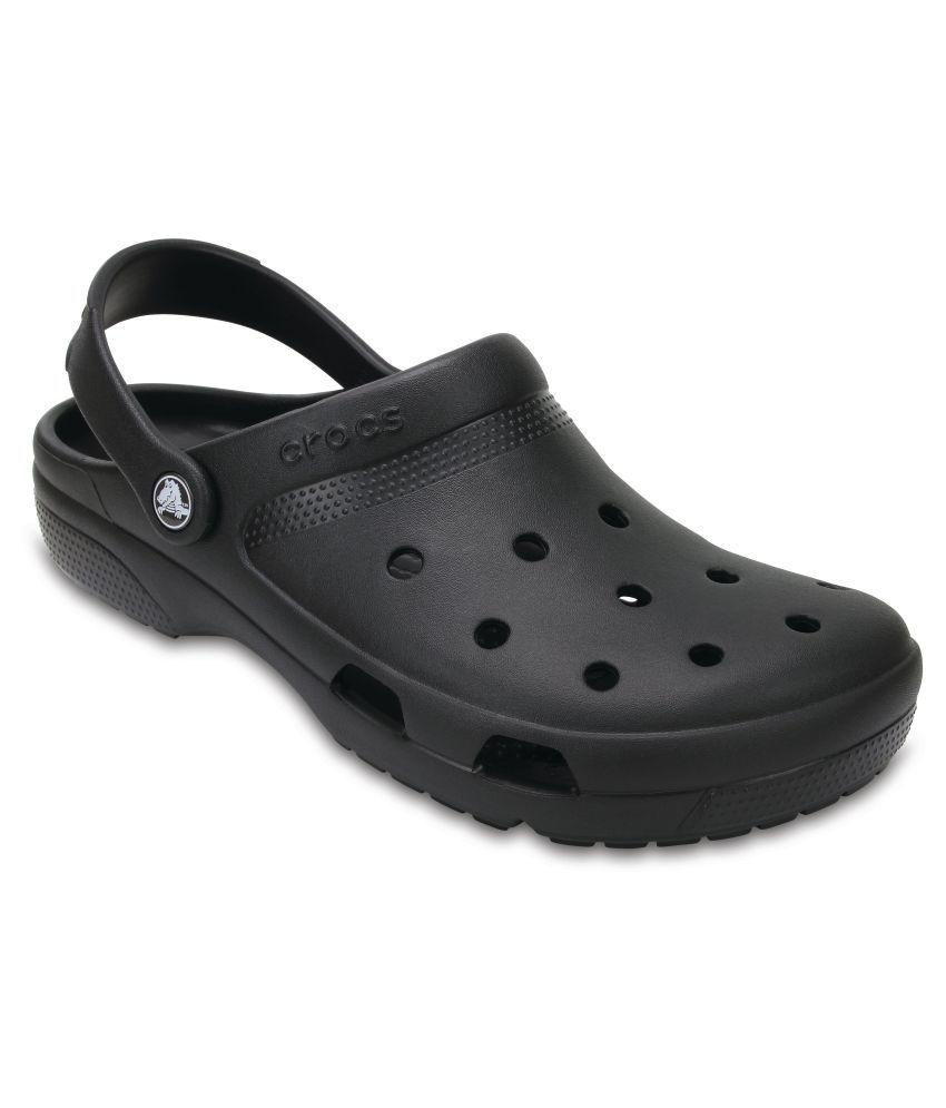  Crocs  Black Rubber  Floater Sandals Buy Crocs  Black 