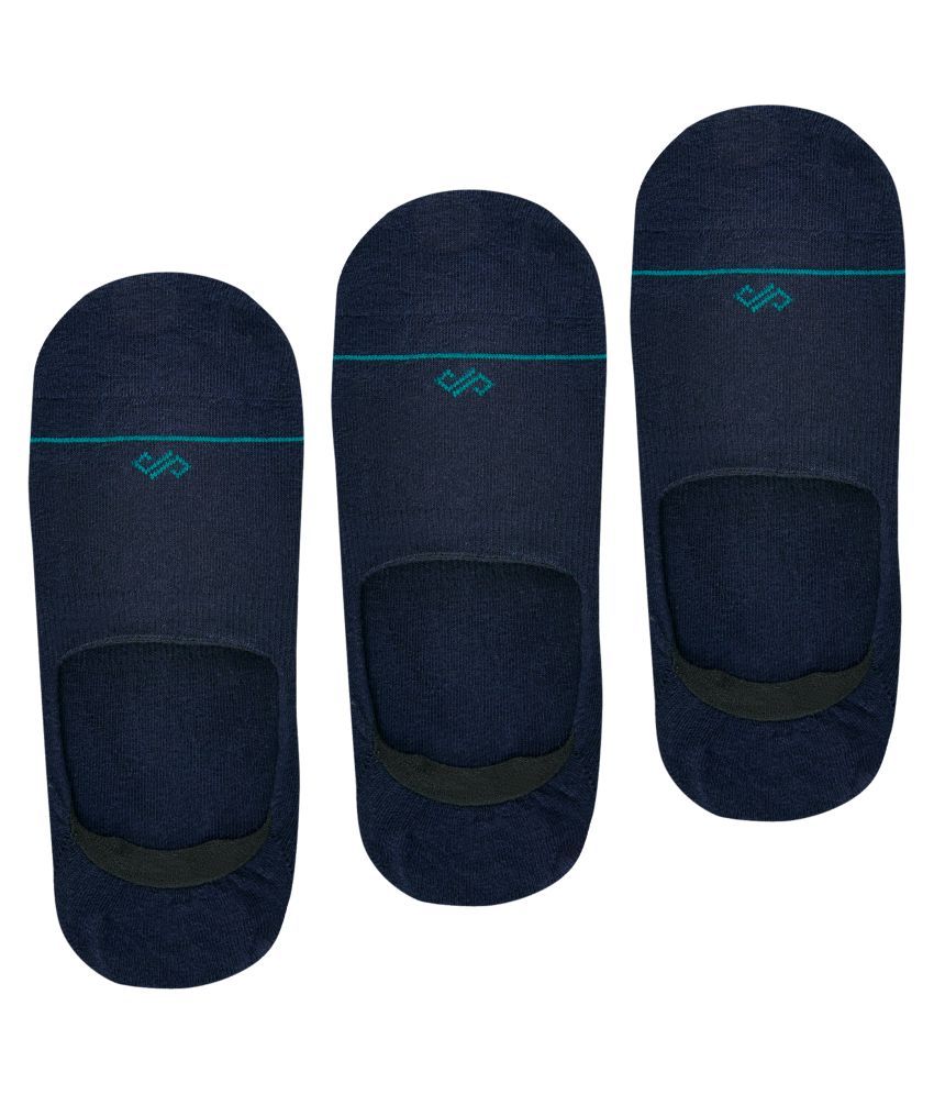     			Dynamocks Navy Casual No Show Socks Pack of 3