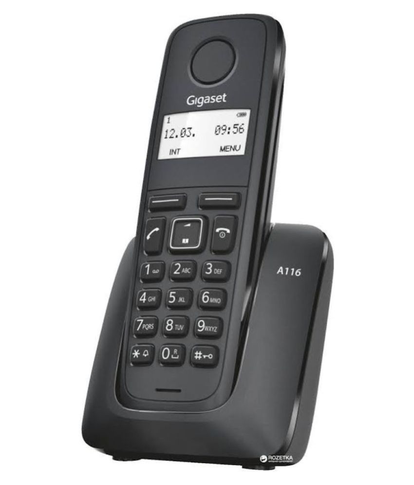 Buy Gigaset A116 MADE IN GERMANY Cordless Landline Phone ( Black