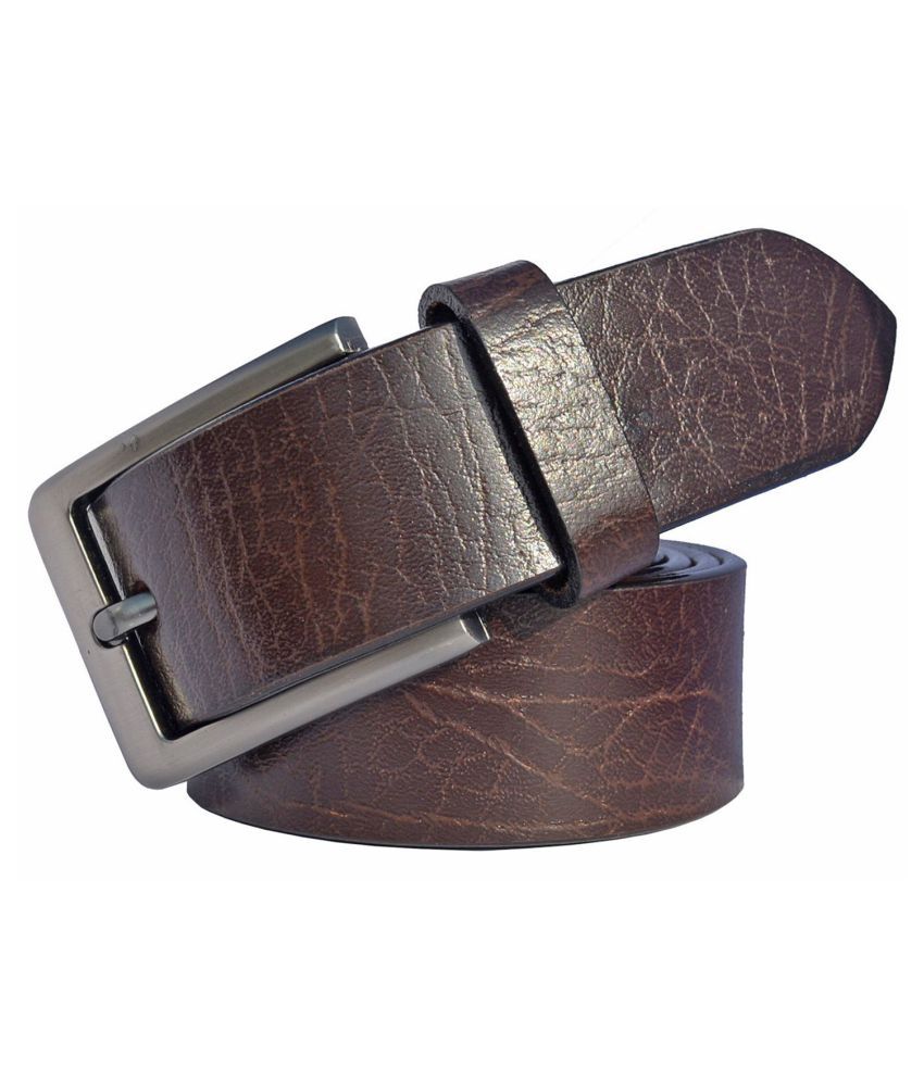     			SUNSHOPPING - Brown Leather Men's Casual Belt ( Pack of 1 )