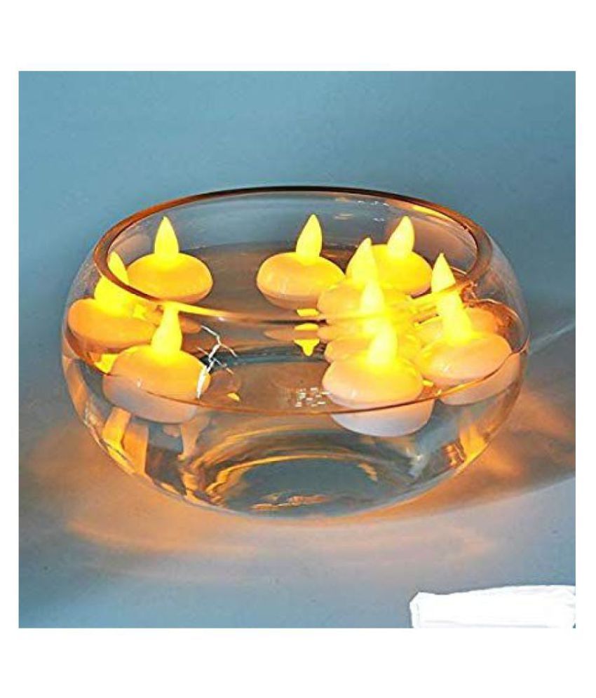 saiswar Smokeless Diwali, Festival water floating candle led LED Candle