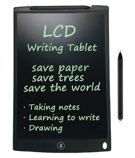 LCD Writing Tablet Digital Magic Slate Ruffpad Portable Drawing Tab Writing  Pad for Kids (8.5 inch, Pack of 1, Assorted Color)