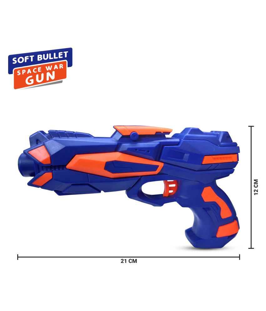 NHR Foam Blaster Gun with Free 8 Bullets, Blue Buy NHR Foam Blaster