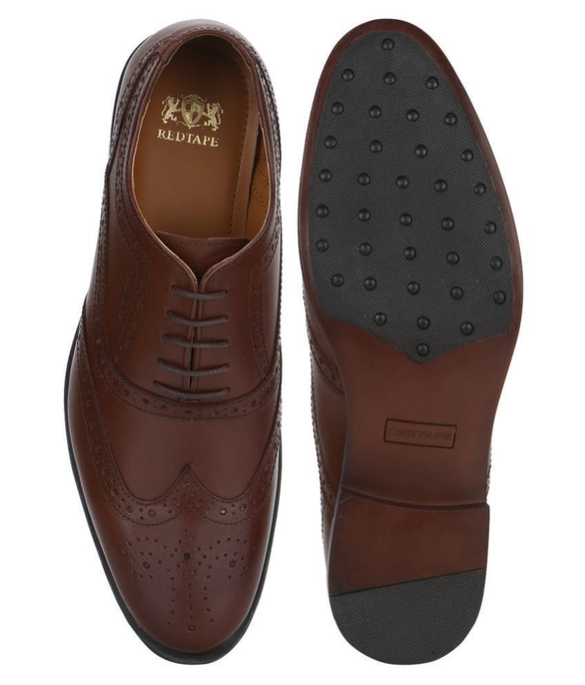 redtape formal leather shoes