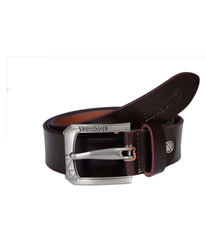 brown versace belt