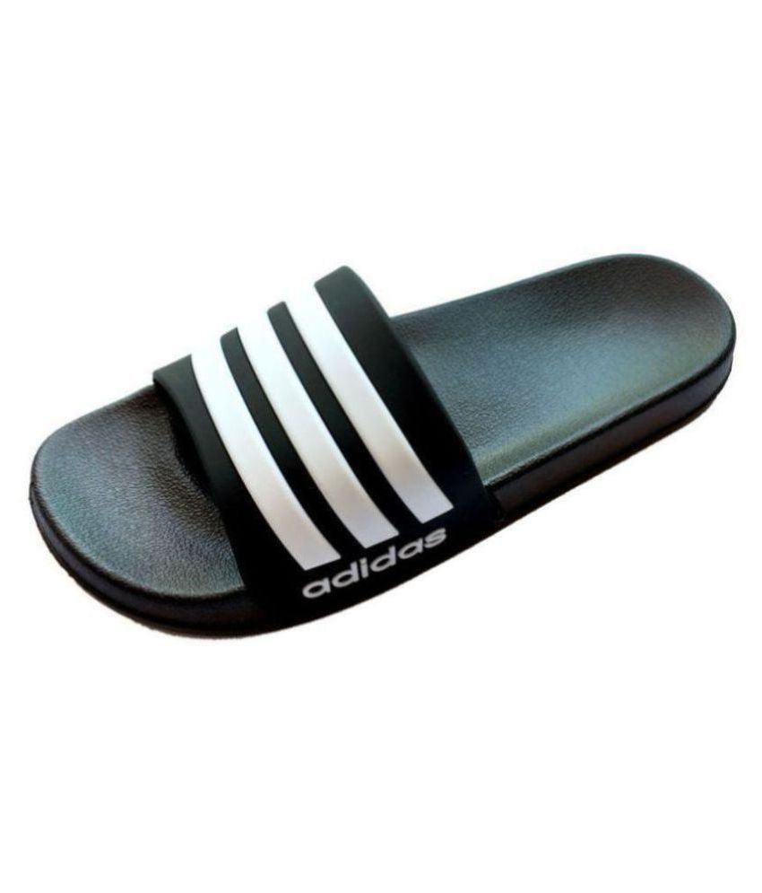 Download Adidas Black Slide Flip flop Price in India- Buy Adidas ...