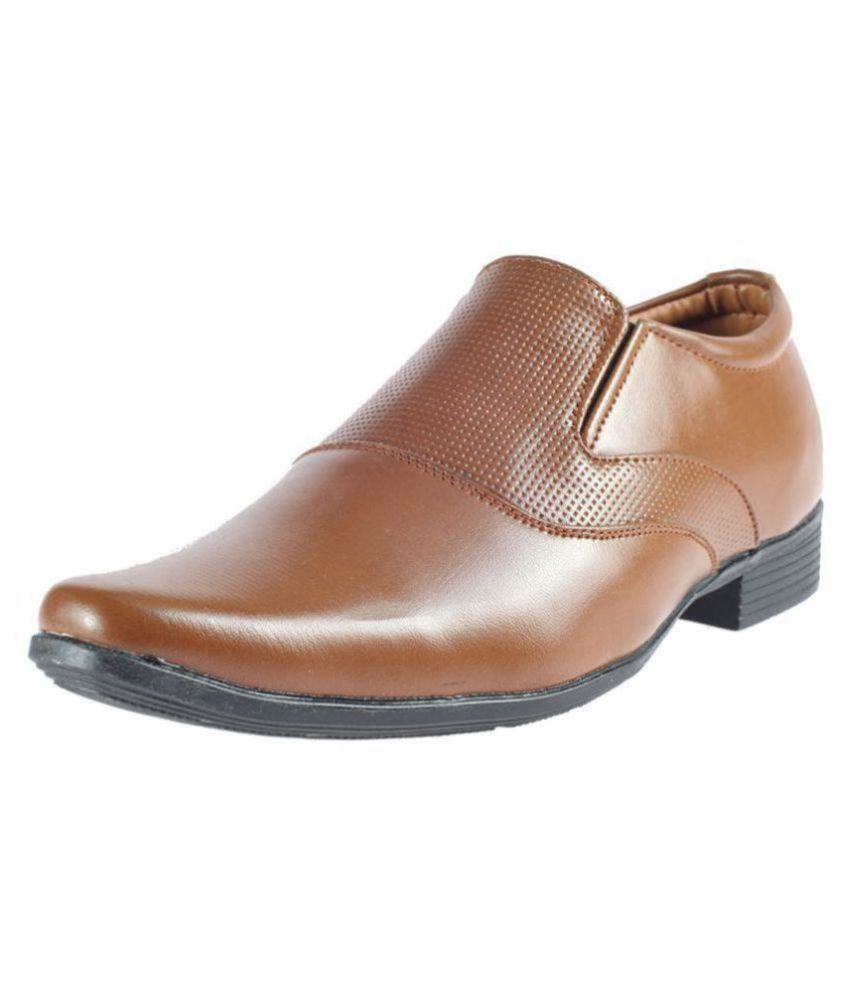 khadim brown formal shoes