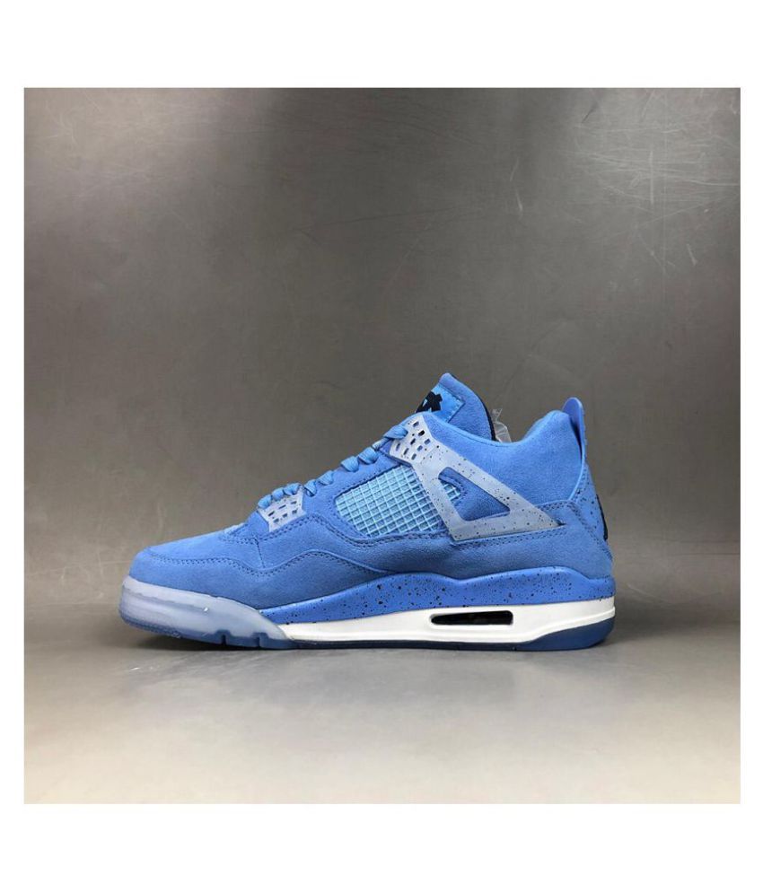 Nike AIR JORDAN RETRO 4 Blue Basketball Shoes Buy Nike