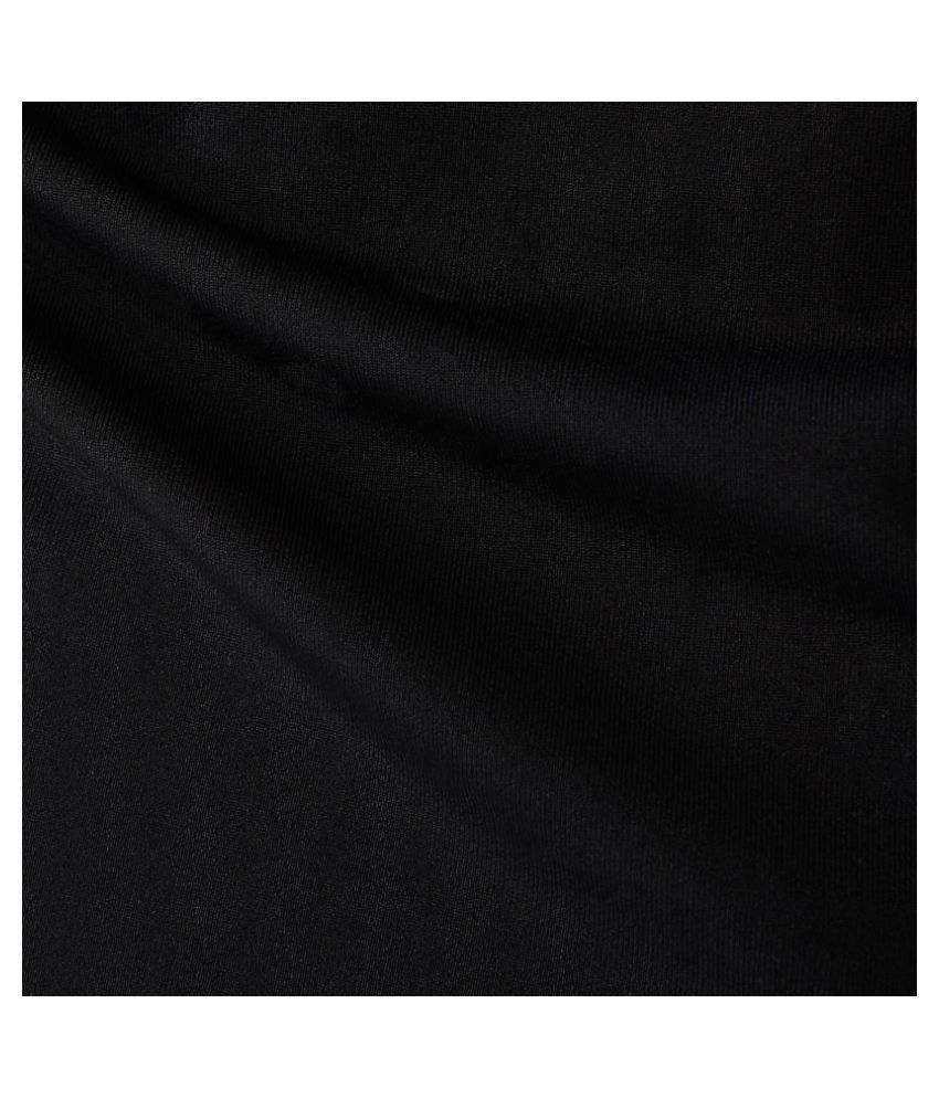 Kipsta Black Polyester Polo T-Shirt