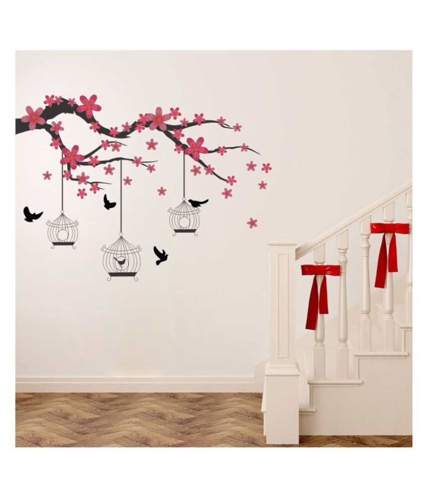     			Decor Villa BIRD TREE Nature Sticker ( 45 x 58 cms )