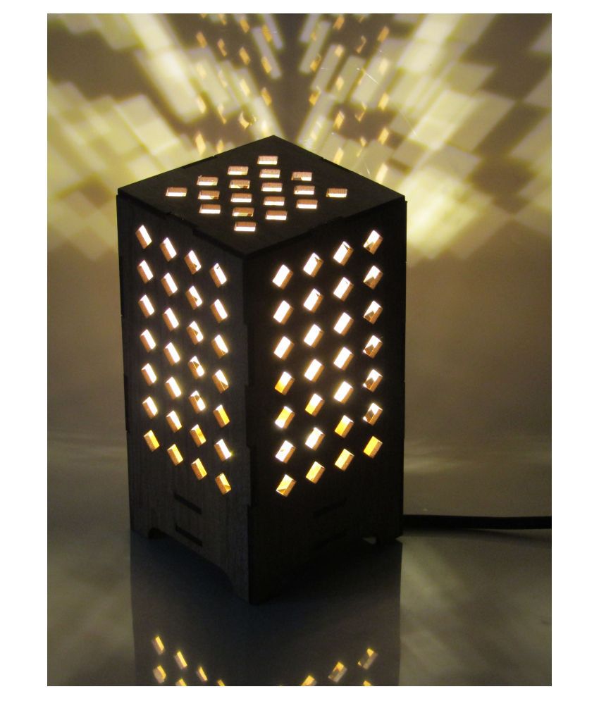 Cartde Rectangular Wood Lamp Shade Yellow - Pack of 1: Buy Cartde Rectangular Wood Lamp Shade ...