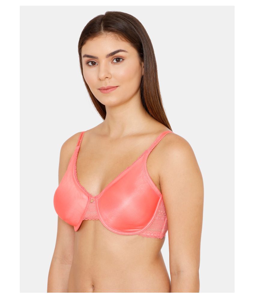 Buy Zivame Nylon Minimizer Bra Pink Online at Best Prices in India Snapdeal