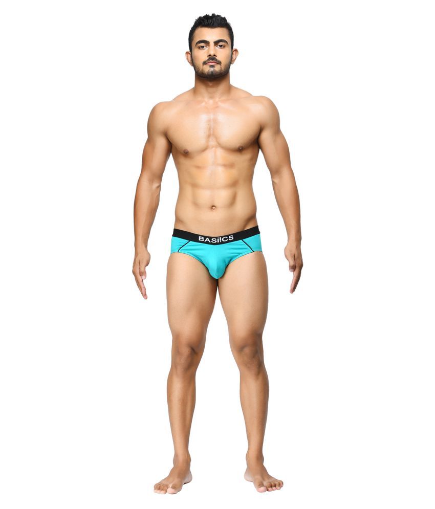     			La Intimo Pack of 1 Cotton Briefs For Men's ( Teal )