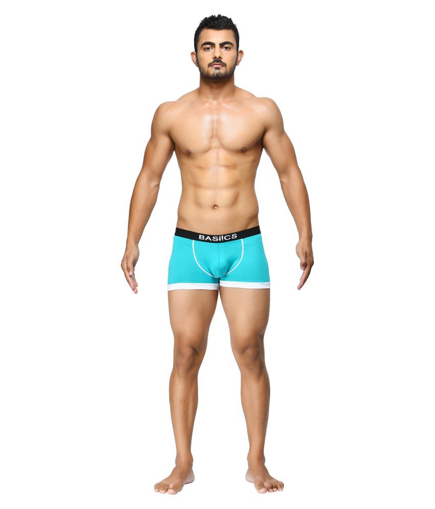     			La Intimo Pack of 1 Cotton Trunk For Men's ( Teal )