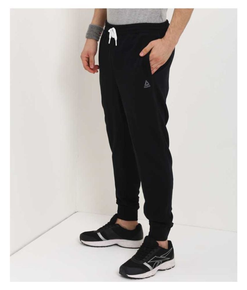 black reebok joggers