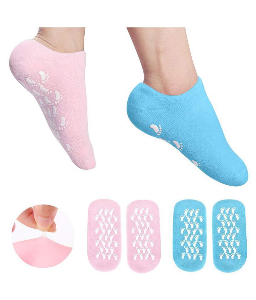     			SOFTDARZEE cloth gel pad heel socks Free Size