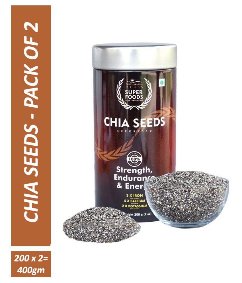 PANCHAKARMA HERBS SUPERFOOD Chia Seeds 200 g Pack of 2