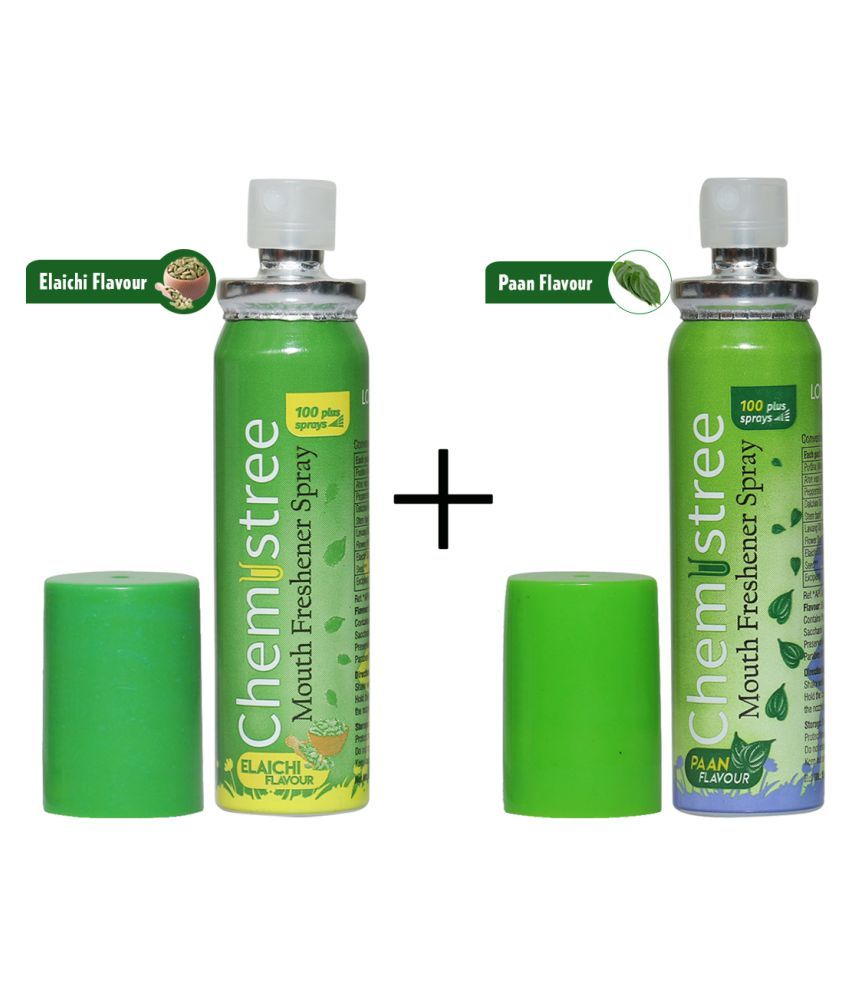 Chemistree Breath Freshener Spray Elaichi and Paan 15 g Pack of 2 Buy