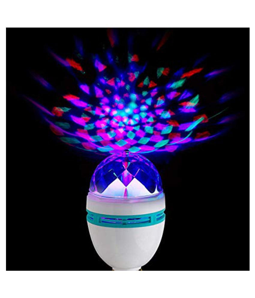 EliteDecor Disco Light For Diwali Christmas Rotating Light Assorted
